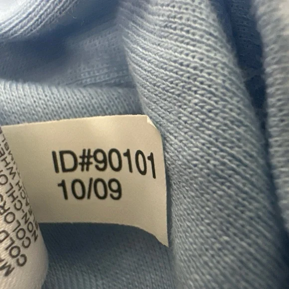 NEW Express Sexy Basic Tee Sz M Top 3/4sleeve V-Neck  Shirt Baby Blue Vtg - Picture 6 of 10